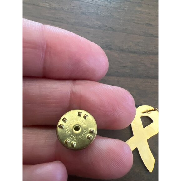 Pink Breast Cancer Awareness Ribbon Enamel Pin Brooch 1 inch - Picture 7 of 9